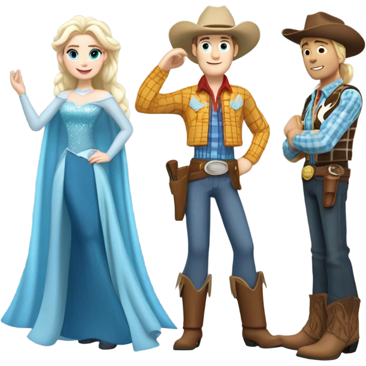 Woody and Elsa emoji