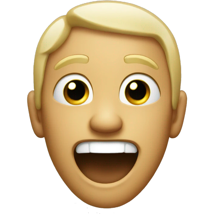 Pointing at you while laughing with eyes open  emoji