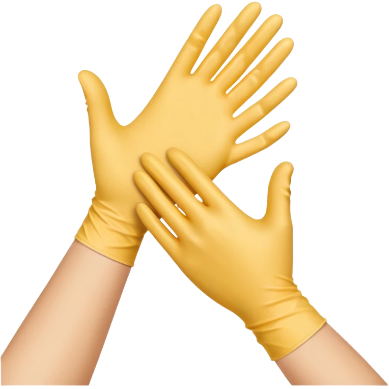 simple emoji of a dermatologist's hand with a glove representing dermatology emoji