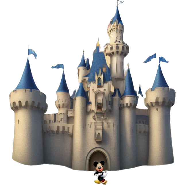 Mickey Mouse and castle  emoji