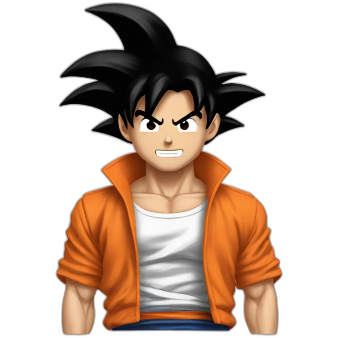 goku beat people with cancer emoji