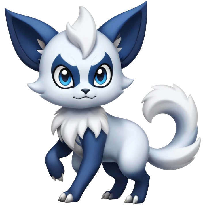 Absol-Meowstic-Fakémon-hybrid-creature (full body)  emoji