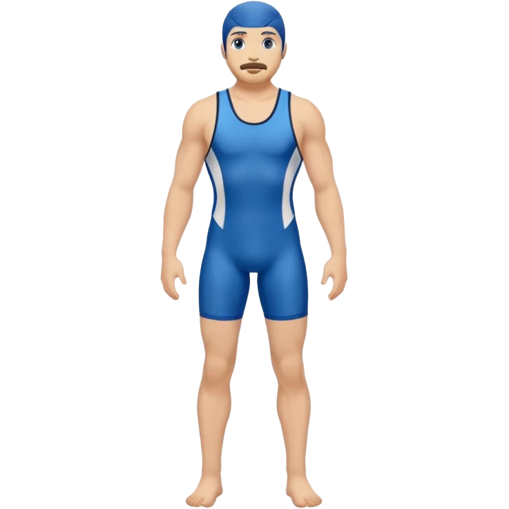 blue wrestling singlet emoji