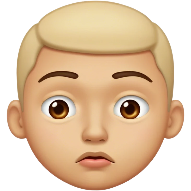 guy pushing away kiss emoji