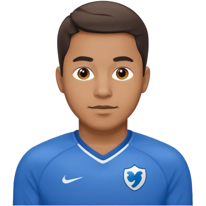 man with blue jersey emoji