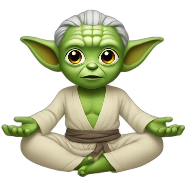 yoga yoda emoji