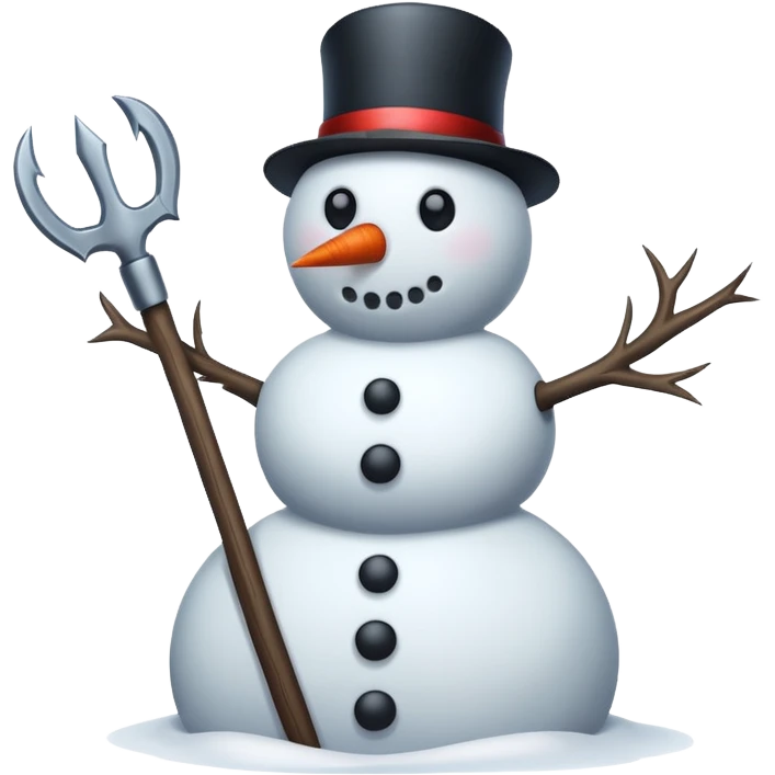 murderous snowman  emoji