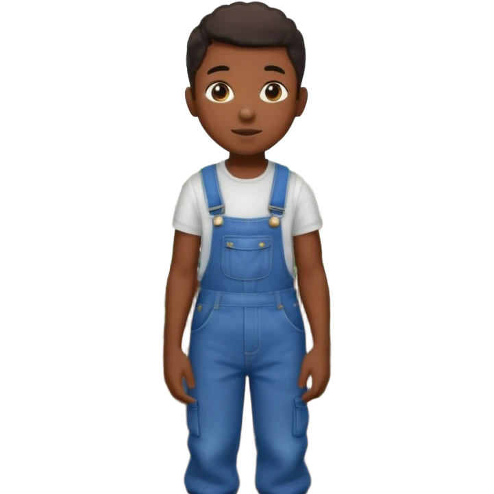 Black kid in cotton field emoji