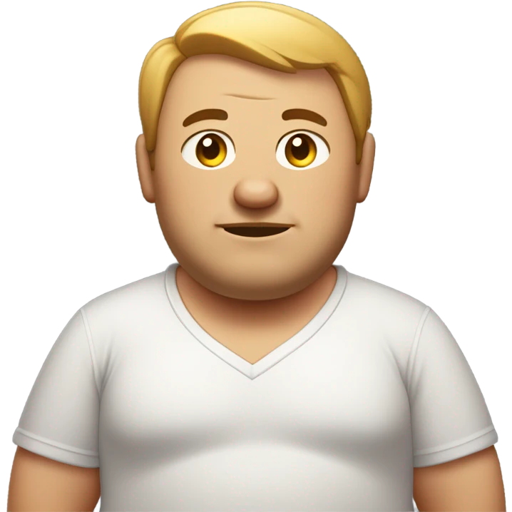 Fat sweaty man emoji