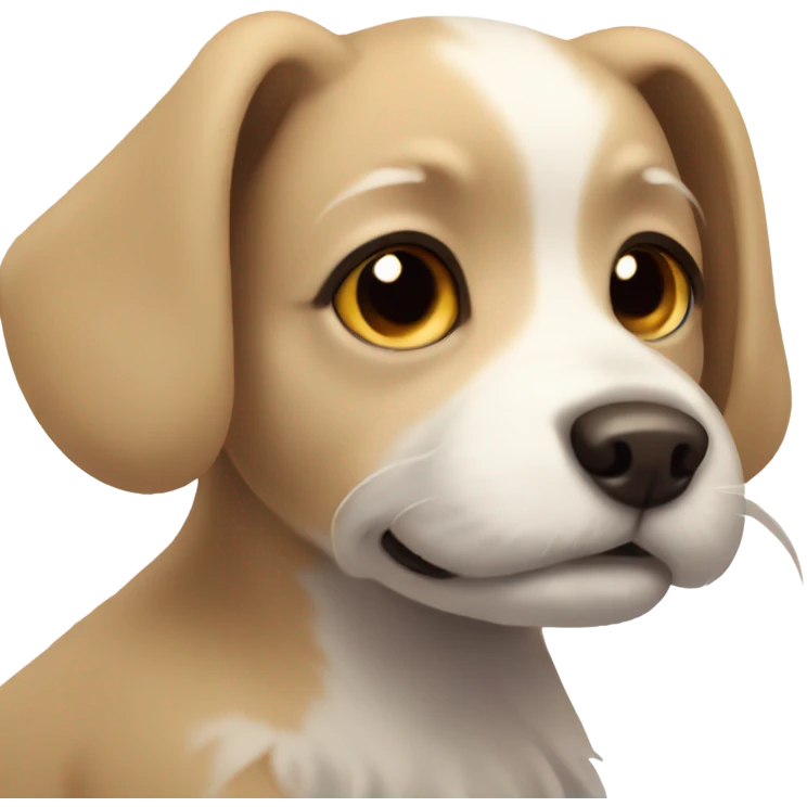 Super little tiny cute dog emoji