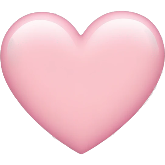 light pink heart emoji