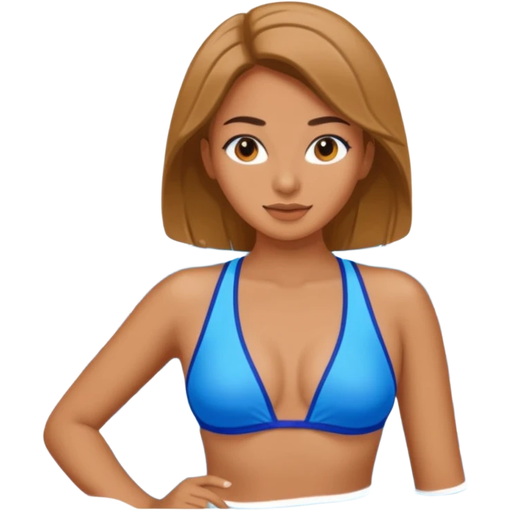 Beautiful woman in bathing suit  emoji
