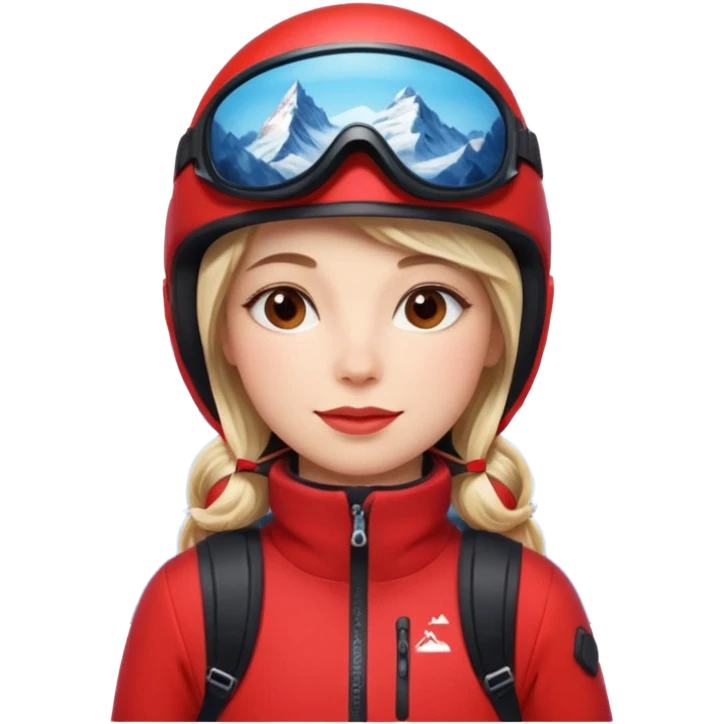 Woman Skiing, Matterhorn emoji