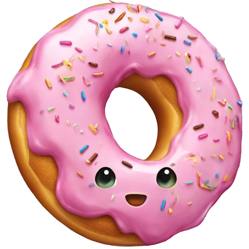 donut vainilla emoji