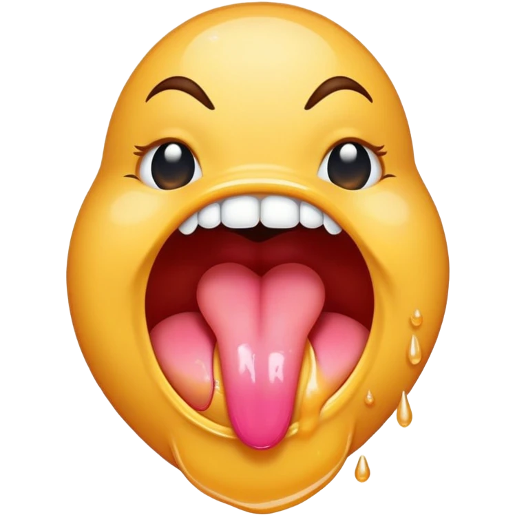 Tongue on coochie emoji