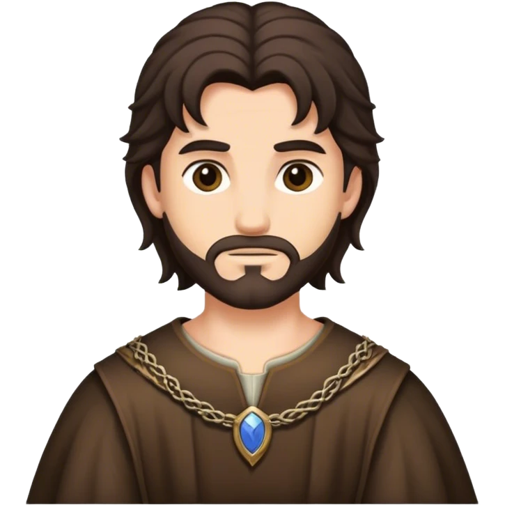 only medieval male hair, no human  emoji