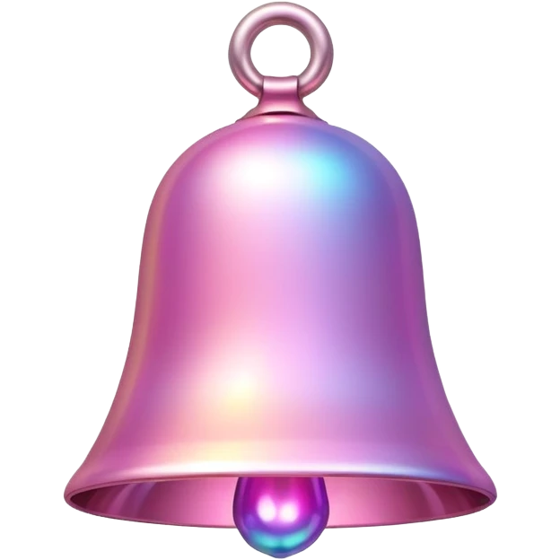 PInk iridescent Bell emoji