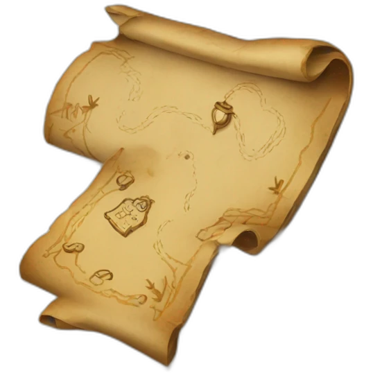 treasure map emoji