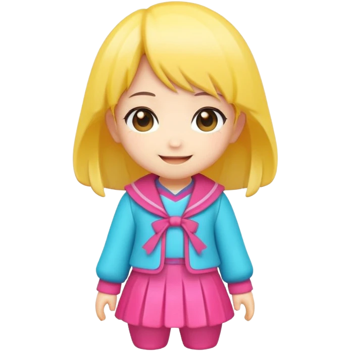 cute anime kawaiii figure icon  emoji