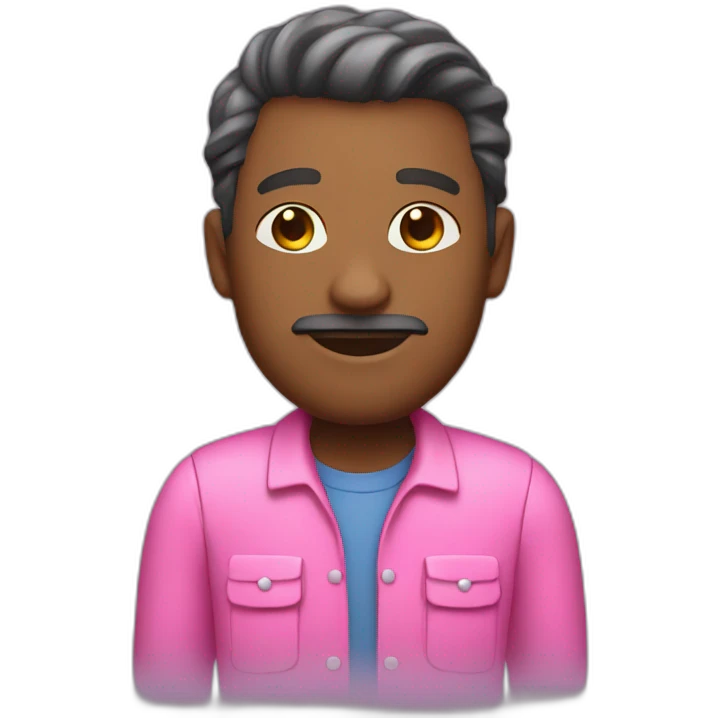 janitor in pink clothes emoji