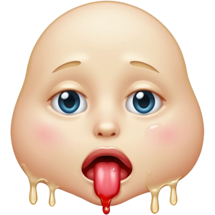 can you make a braindead emoji thats drooling and stuff emoji