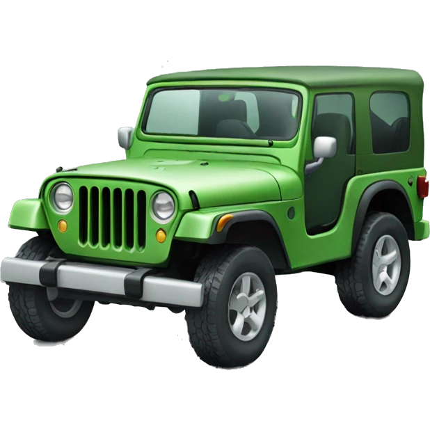 Green jeep emoji