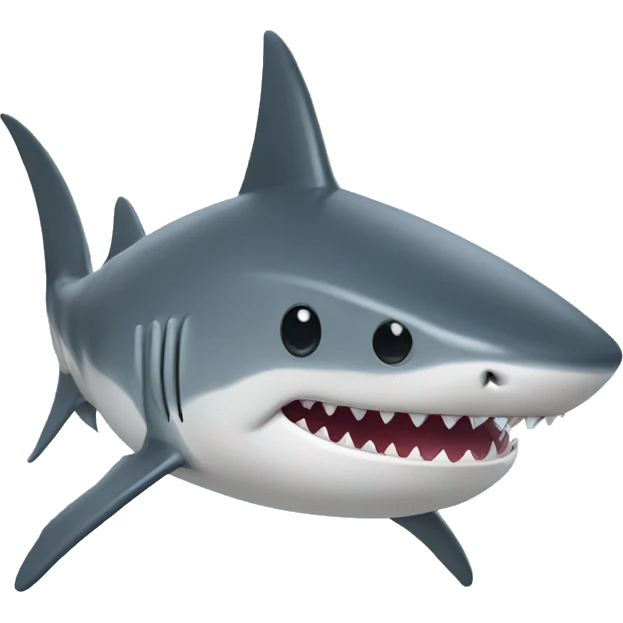 Giant chunky slow moving filter feeder Shark emoji