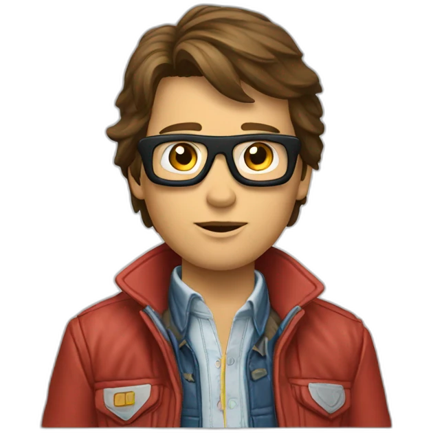young marty mcfly emoji