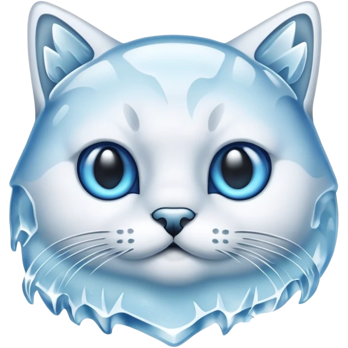 Frozen cat emoji