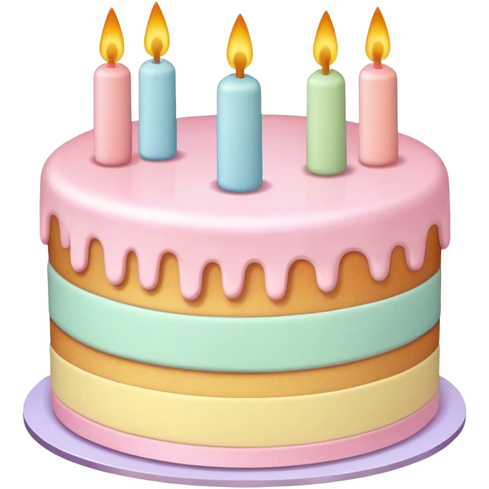 Pastel cake emoji