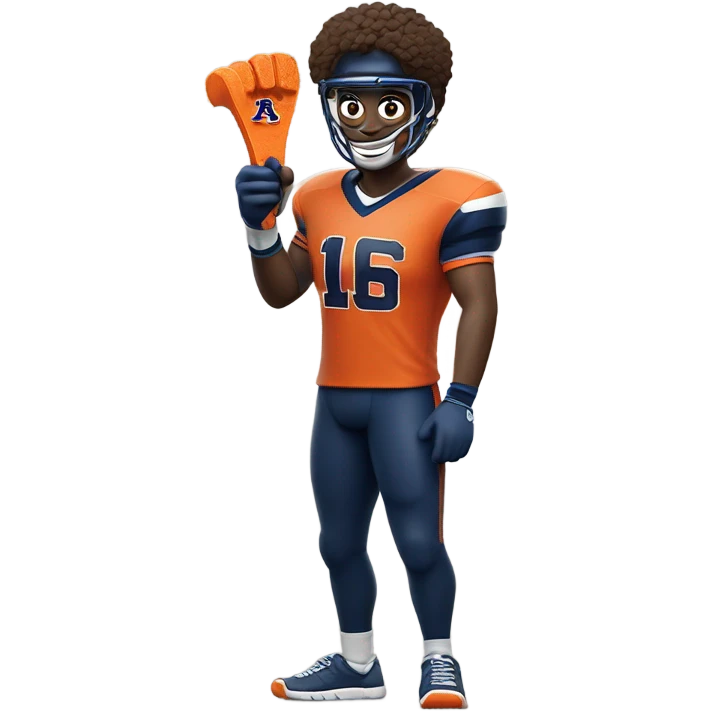 Auburn University super sports fan emoji