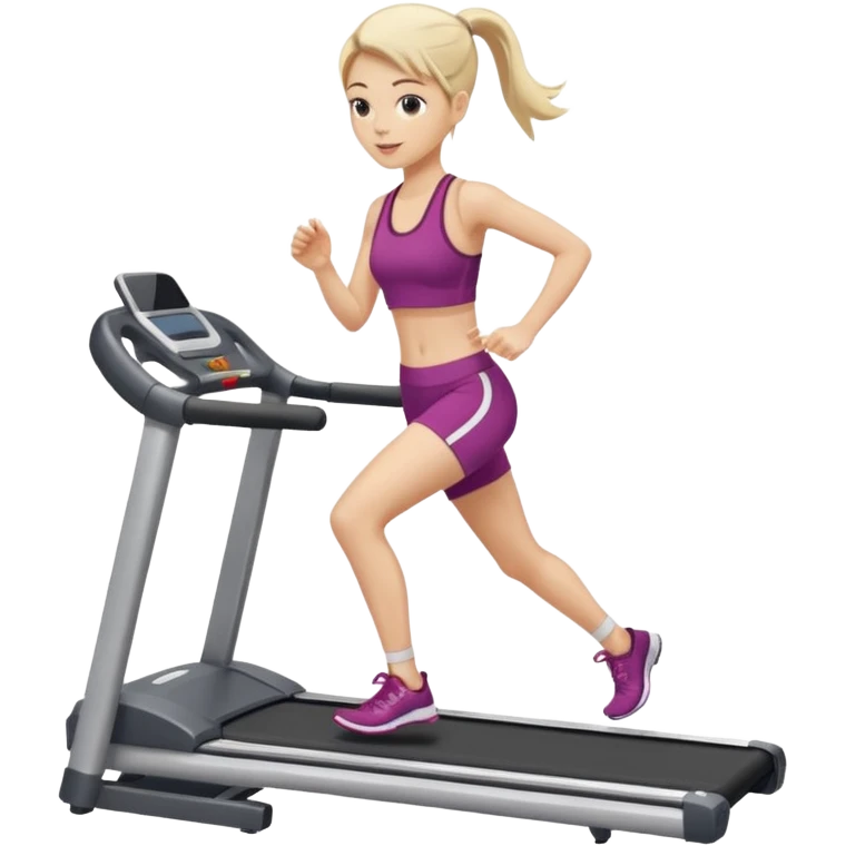 Create a clean girl treadmill emoji