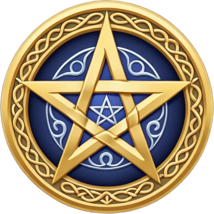Wiccan pentagram emoji