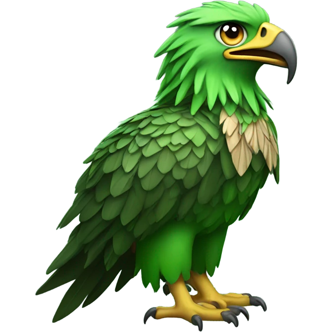 green eagle not alive  emoji