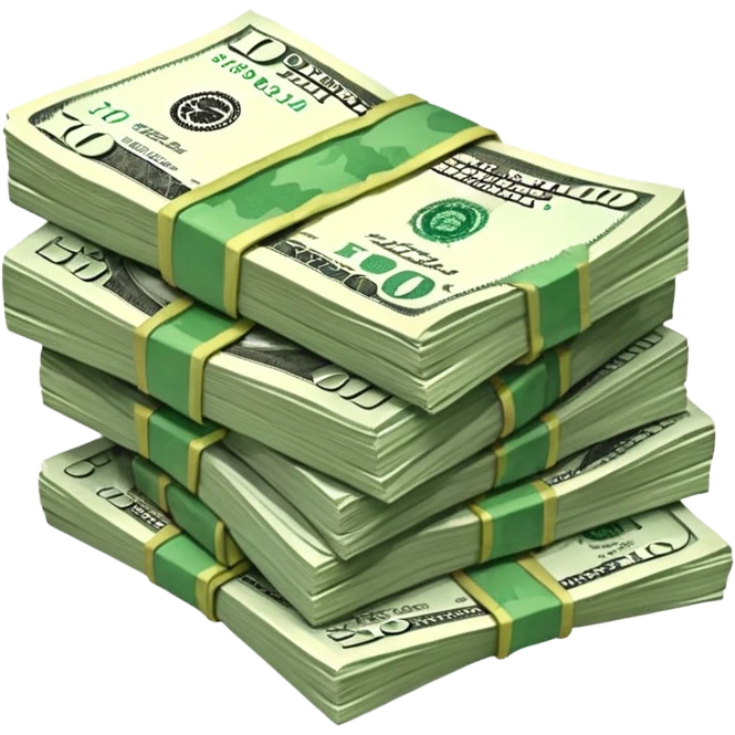 Falling value of the dollar emoji