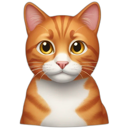 Red cat emoji
