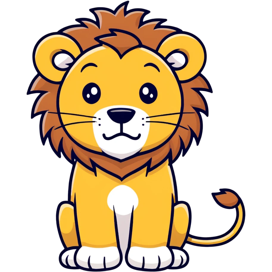 confused lion emoji