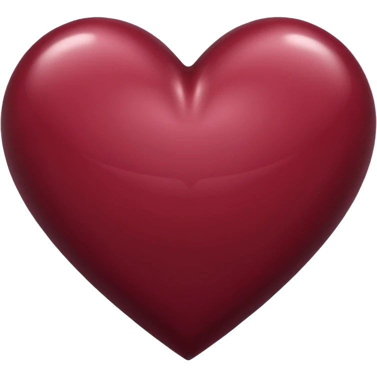 maroon heart emoji