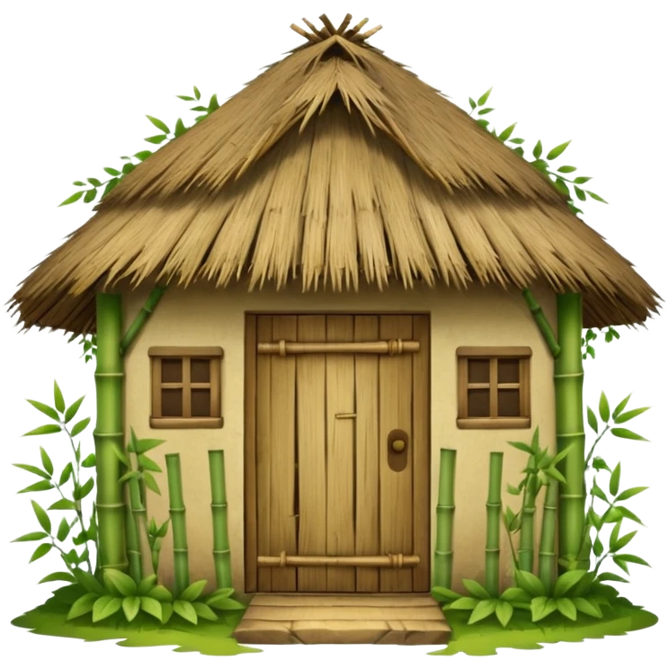 bamboo hut emoji