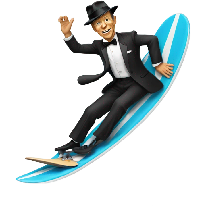 frank Sinatra surfing emoji