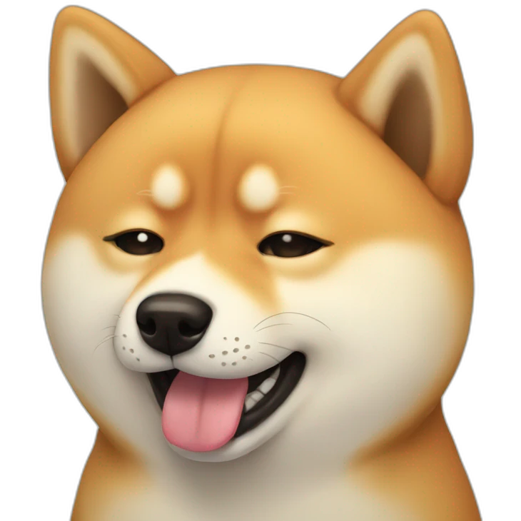 shiba dog crying emoji