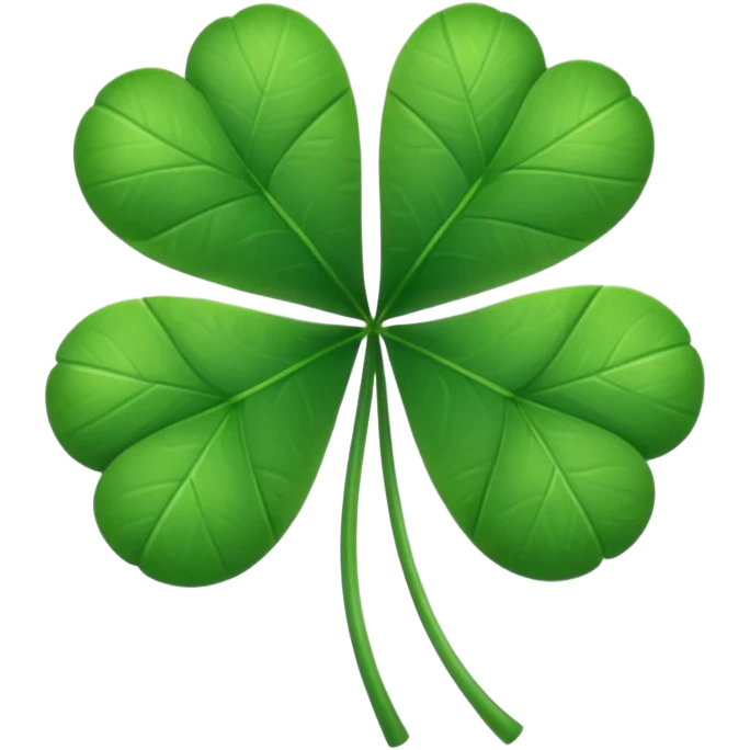 clover with 5 leaves emoji