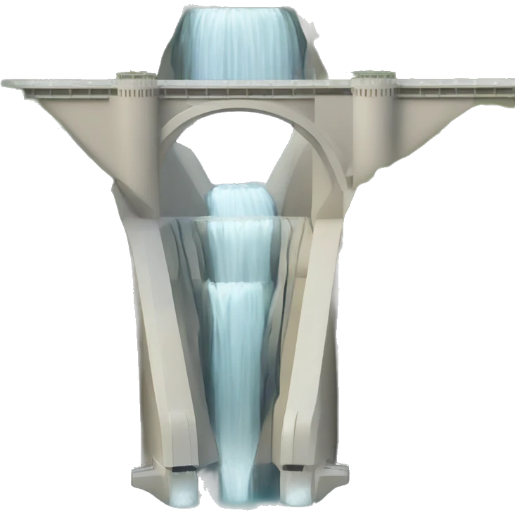 a hydraulic dam with a body laughin emoji