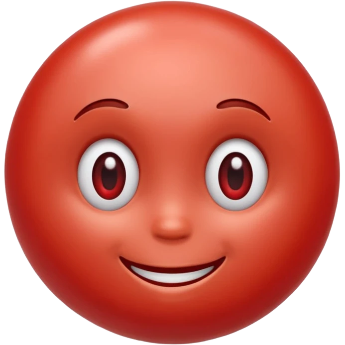 smiling red blood cell emoji