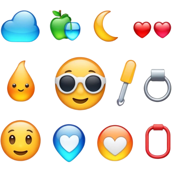 estetoscópio colorido emoji