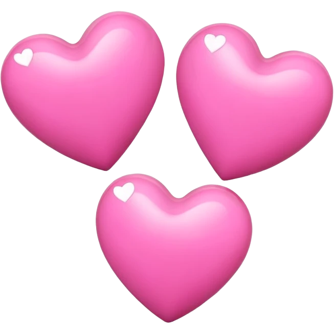 pink hearts emoji
