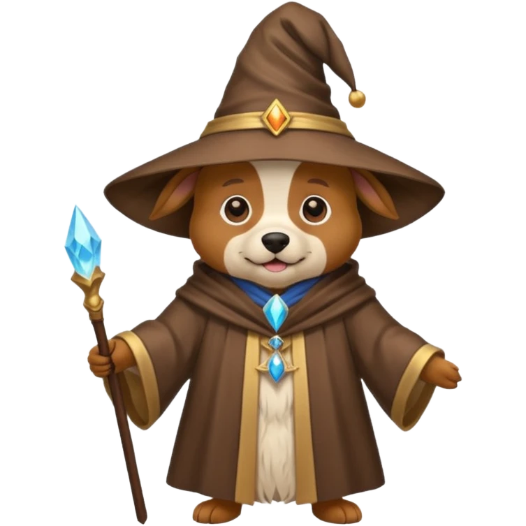 Dog wizard emoji