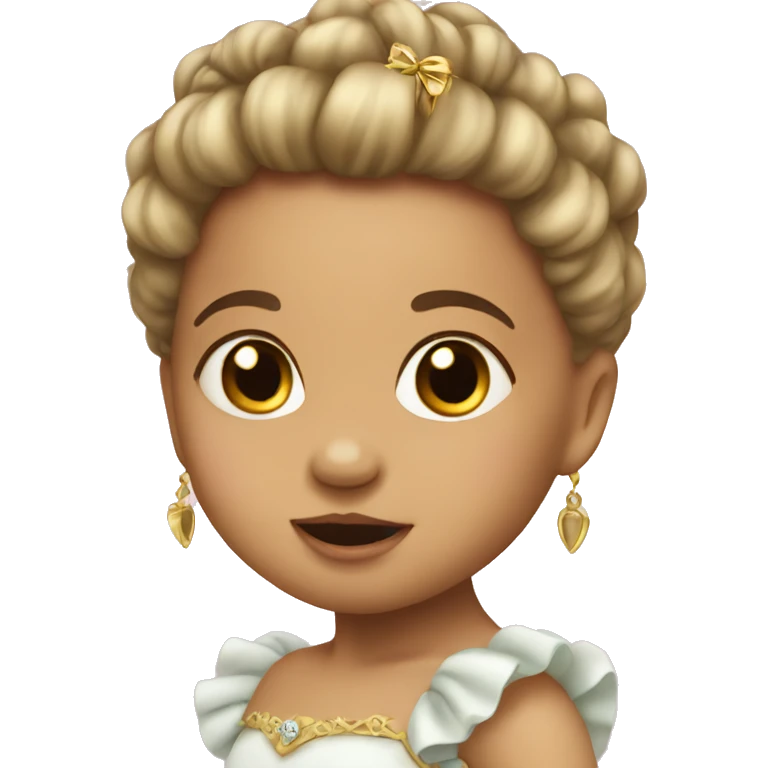 princess baby with bow emoji