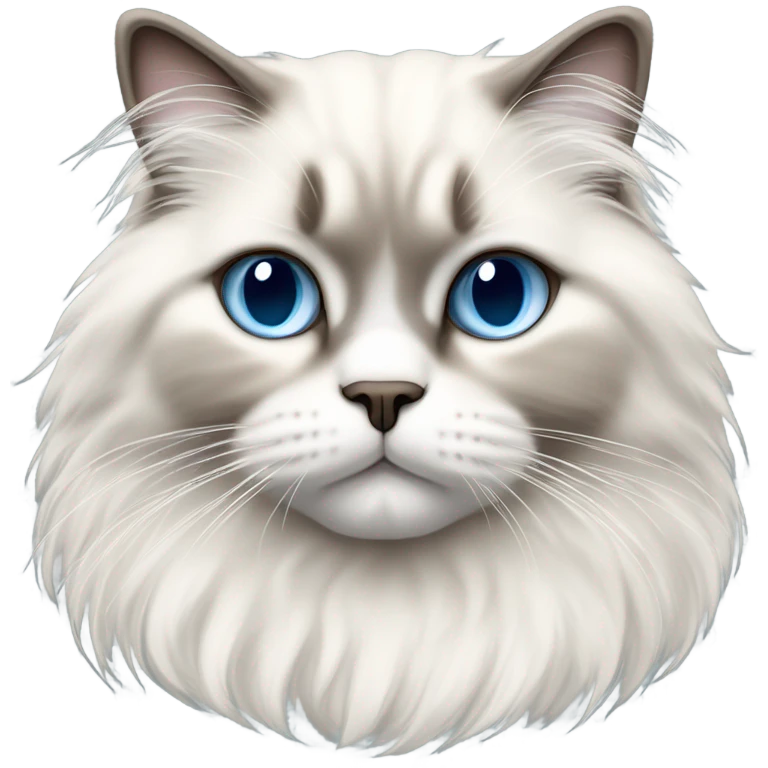 fluffy Ragdoll cat emoji
