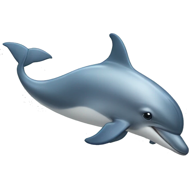 A pregnant dolphin emoji